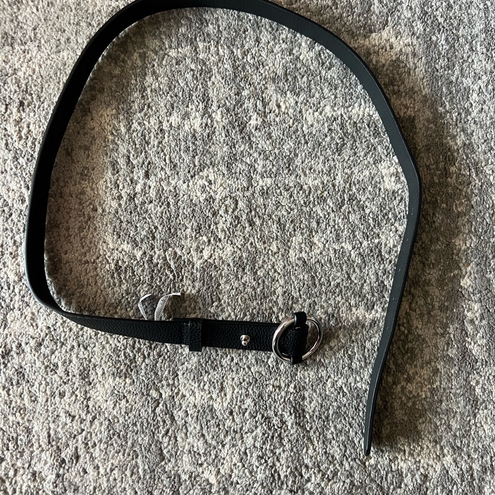 Old Navy Black Leather Belt, M-L